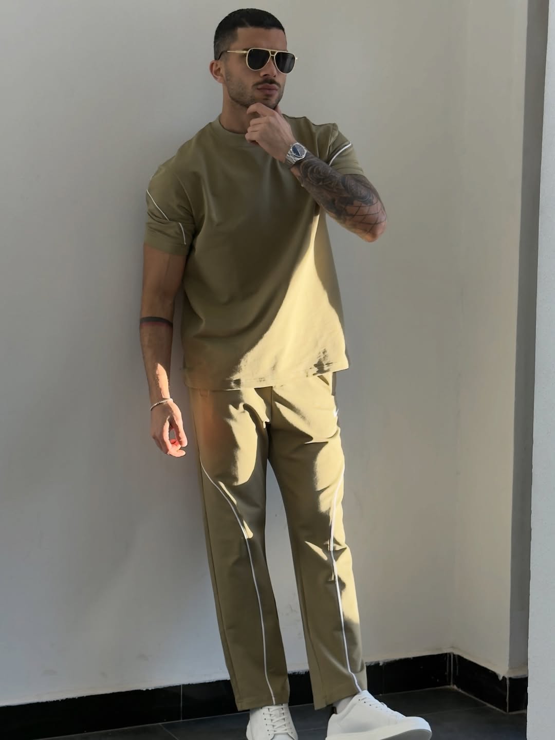 LI-82 MENS ATHLETIC TRACKSUIT- SLIM FIT ACTIVEWEAR SET
