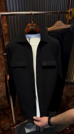 Men’s Premium Two-Piece Tracksuit – Luxury Athletic Style- (W-15)