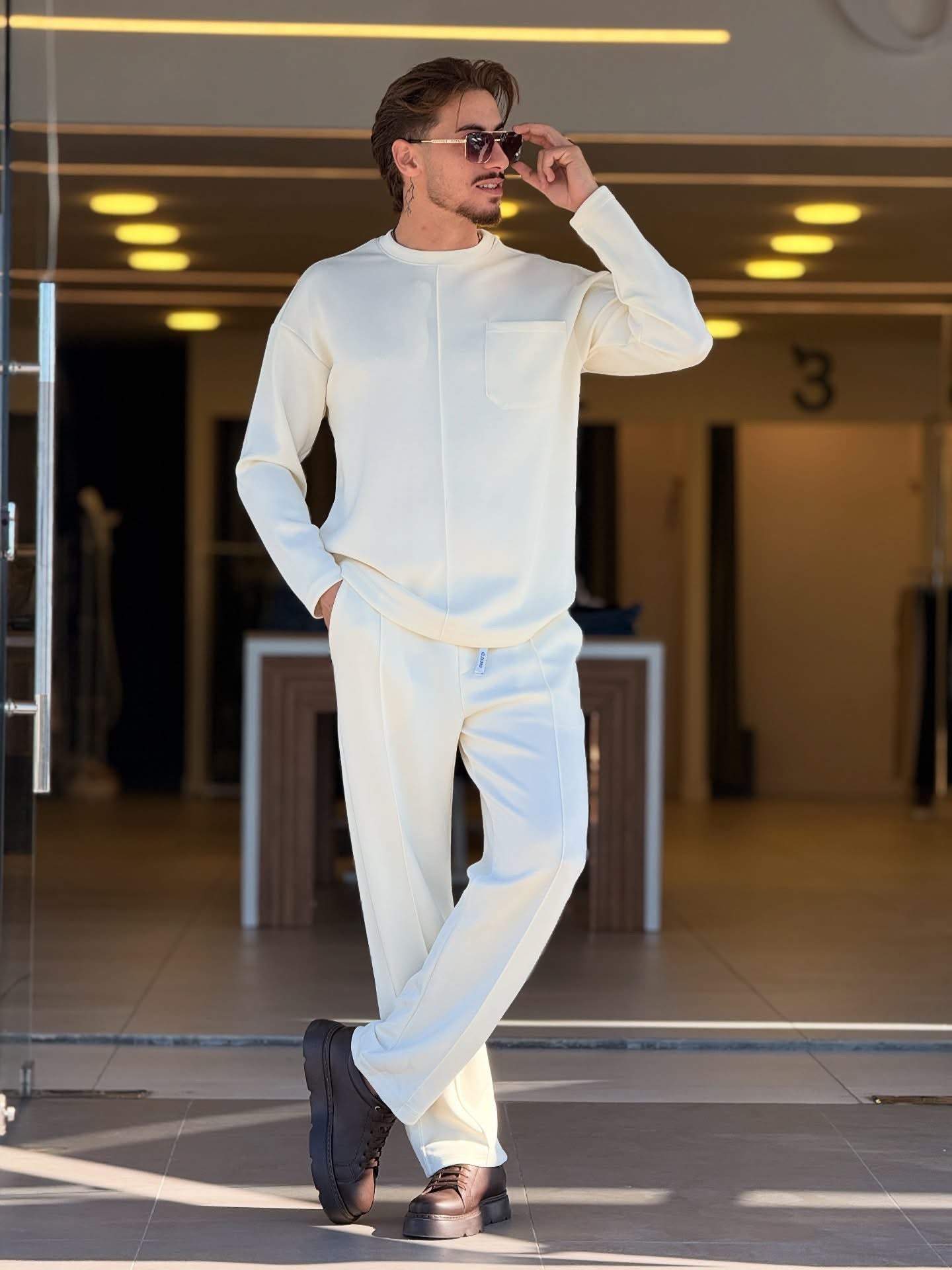 NEW WINTER ROUND NECK TRACKSUIT Li-58