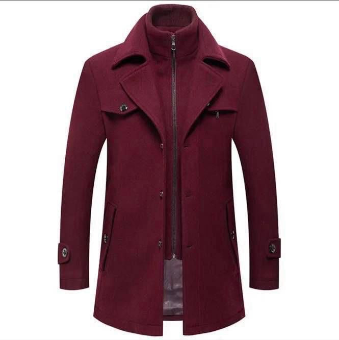 C-1 Men’s Premium Blend Winter Coat –  Classic Style