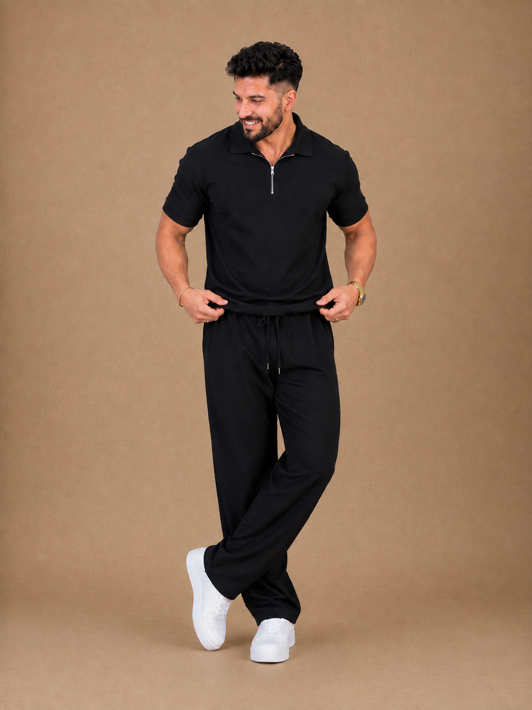 LI-160 | Aero Luxe Zip Collar Co-Ord Set