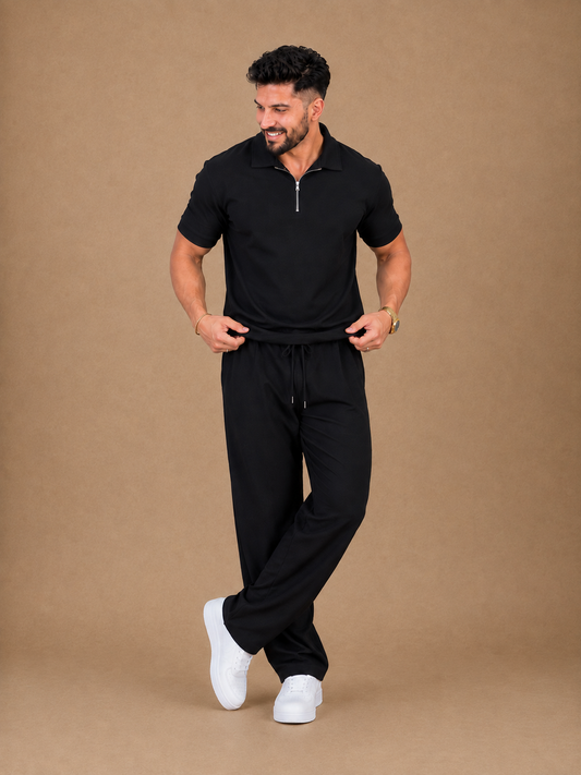 LI-160 | Aero Luxe Zip Collar Co-Ord Set