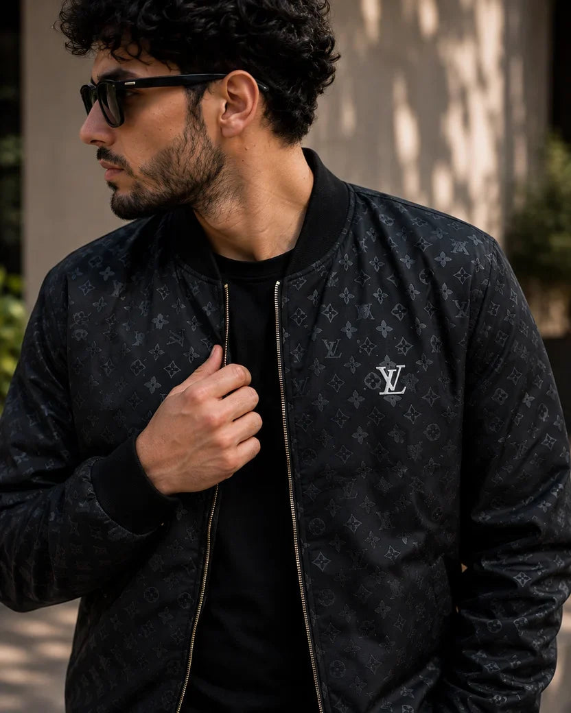 (CJ-35) Premium Monogrammed  Bomber Jacket