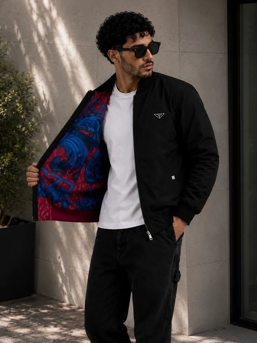 (CJ-36) Urban  Men’s Urban Streetwear Chicago Bulls Varsity Bomber Jacket