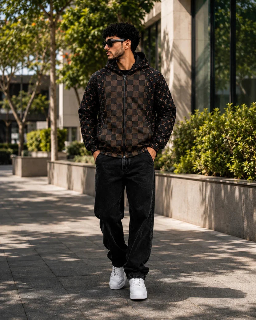 (CJ-26) Premium Urban Printed Hooded Jacket