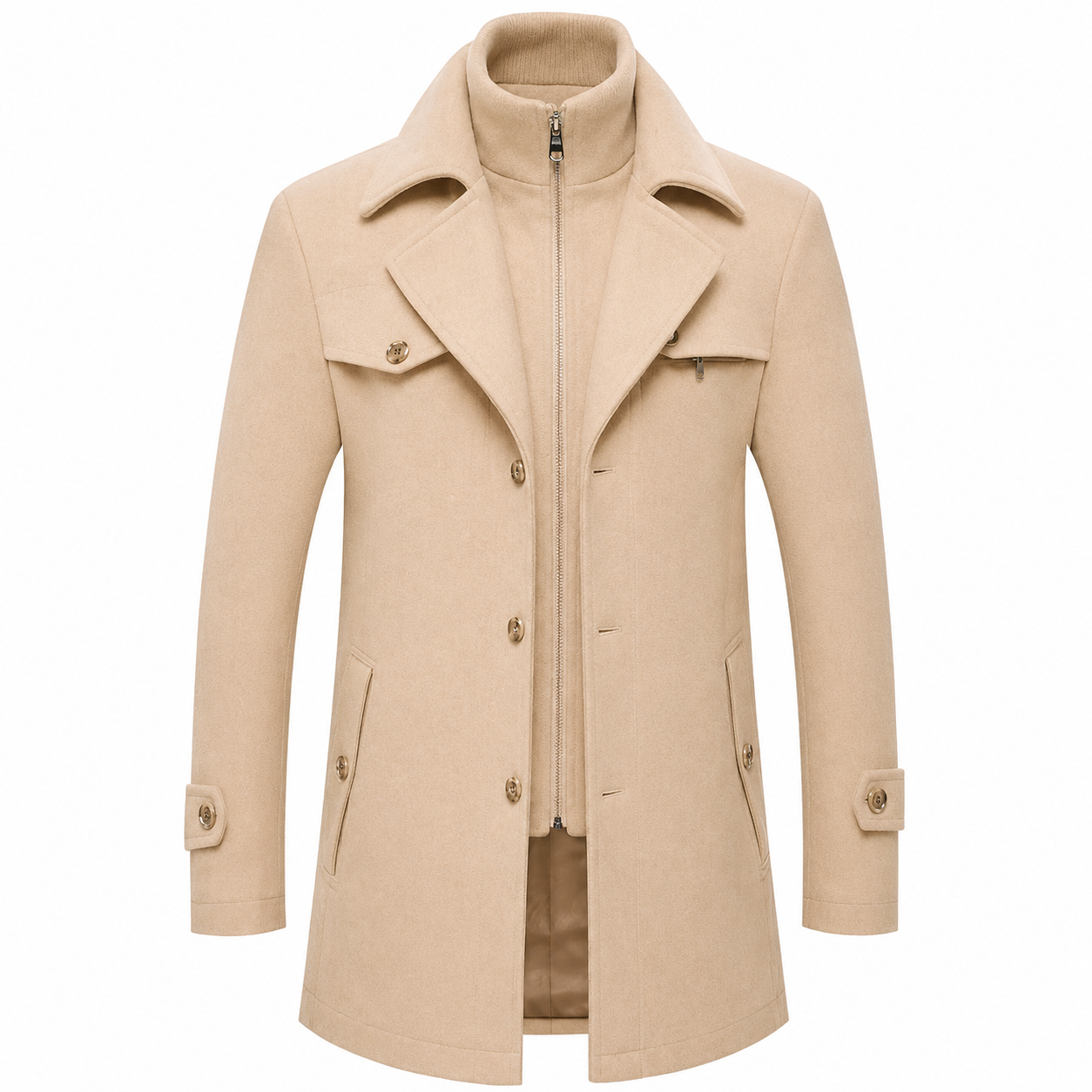 C-1 Men’s Premium Blend Winter Coat –  Classic Style