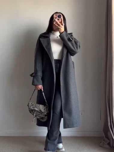 CH 516  Luxe Warm Fleece Longline Winter Coat