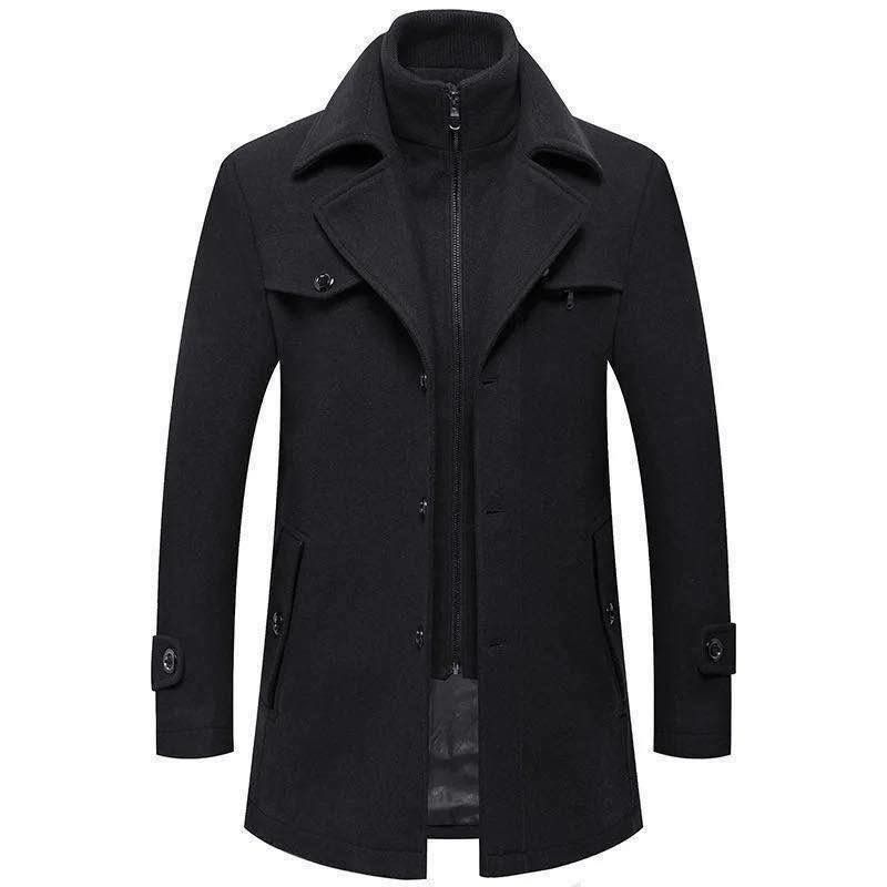 C-1 Men’s Premium Blend Winter Coat –  Classic Style