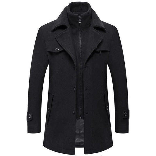 C-1 Men’s Premium Blend Winter Coat –  Classic Style