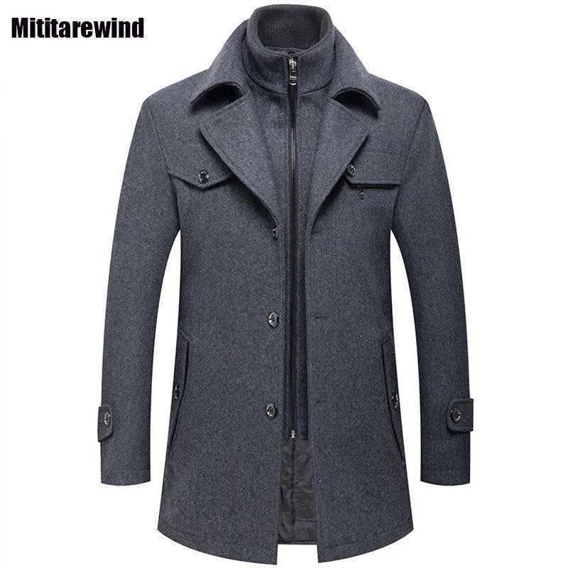 C-1 Men’s Premium Blend Winter Coat –  Classic Style