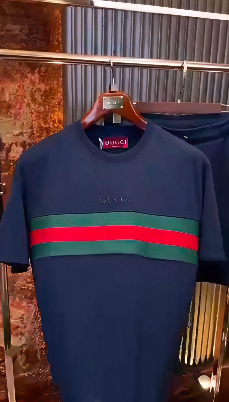 Men’s Premium Gucci Co-Ord Set  T-Shirt with Shorts ( V-15 GUCCI)