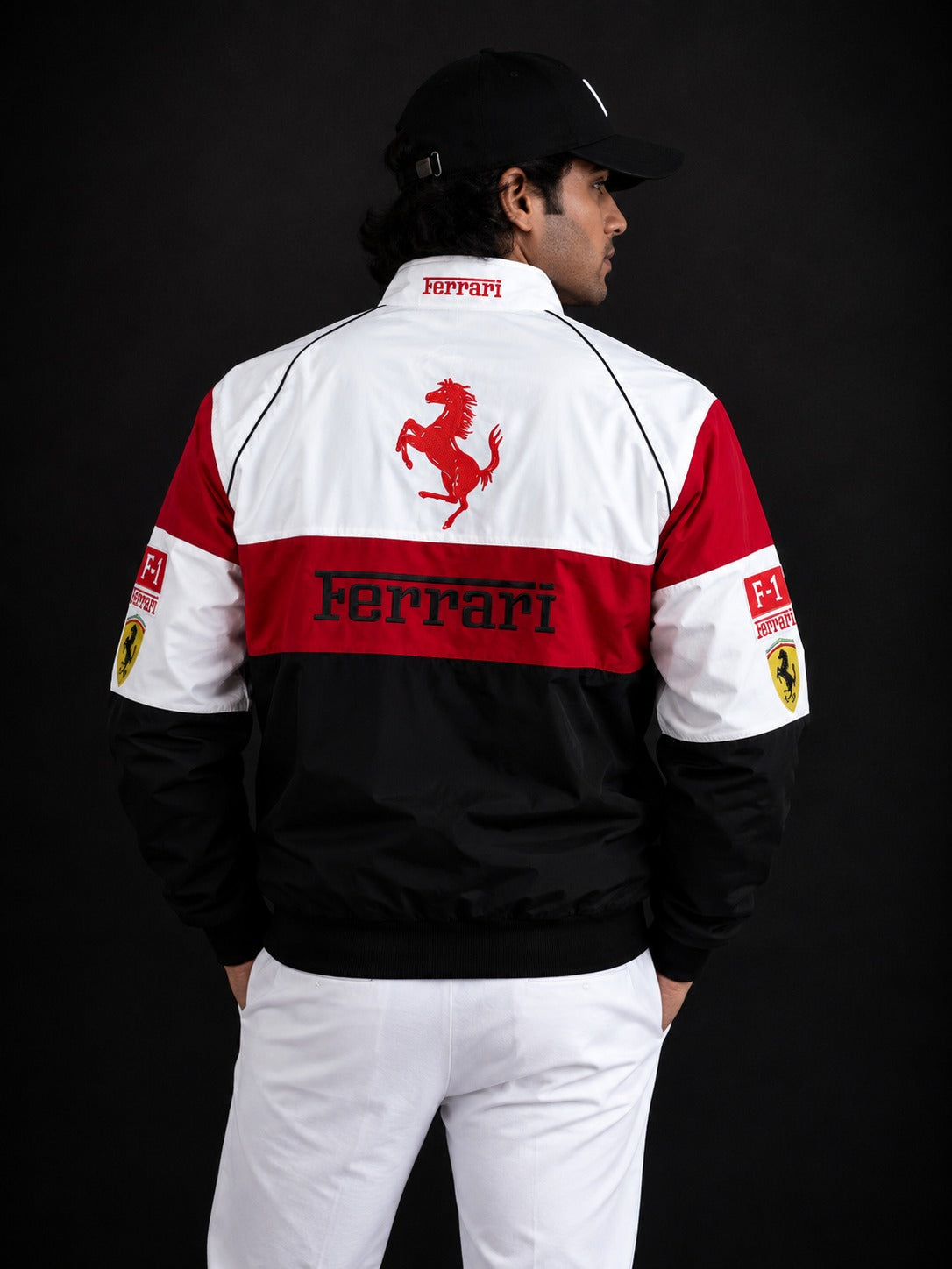 (CJ-10) Premium Ferrari Motorsport Racing Jacket