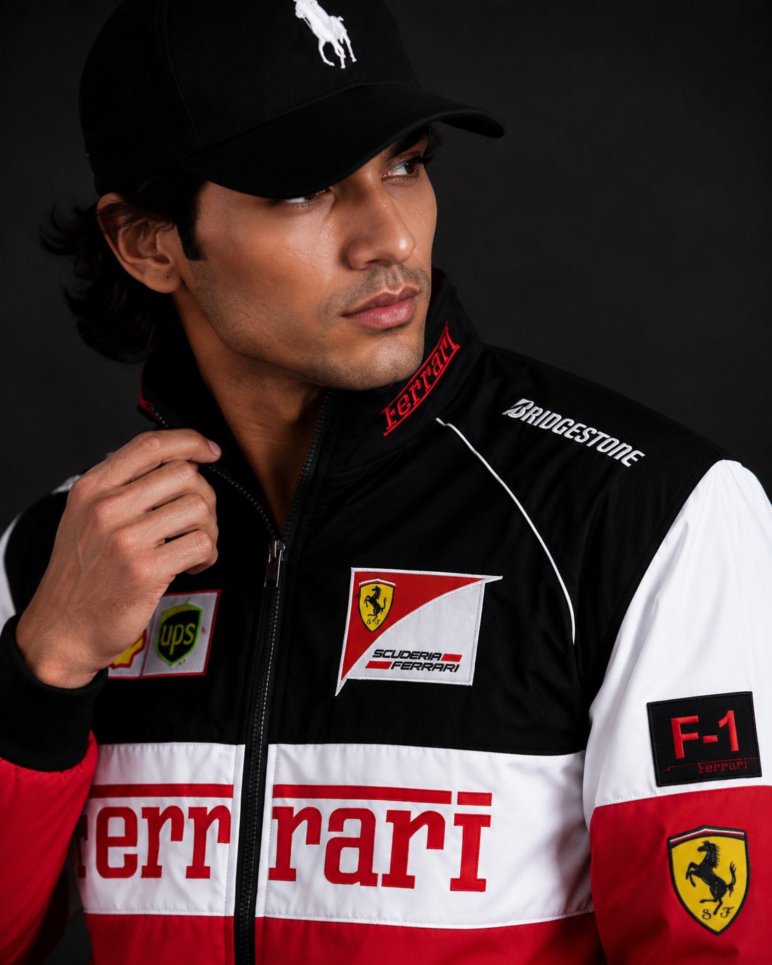(CJ-10) Premium Ferrari Motorsport Racing Jacket