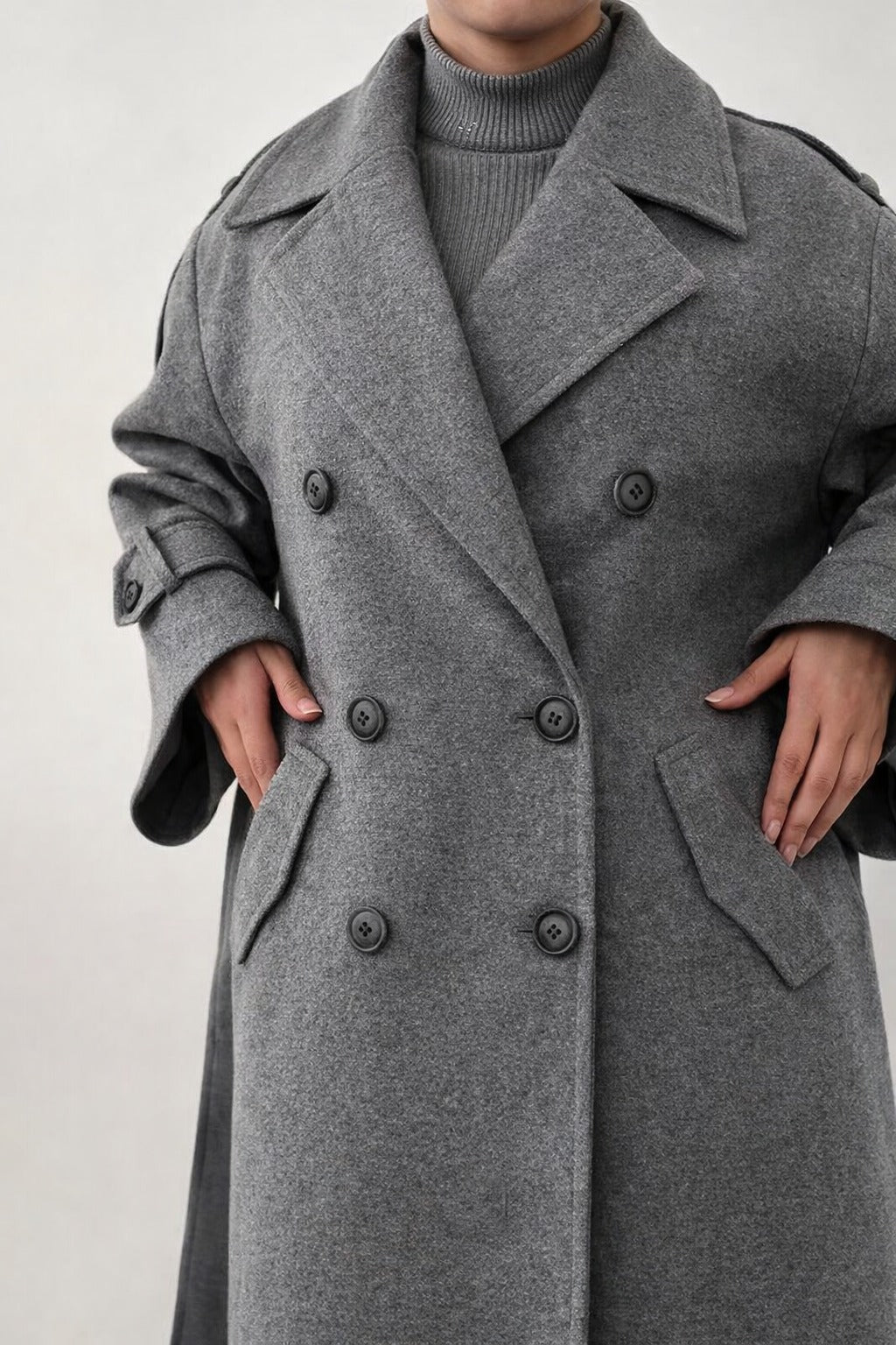 WOMEN'S  FLEECE  LONG COAT