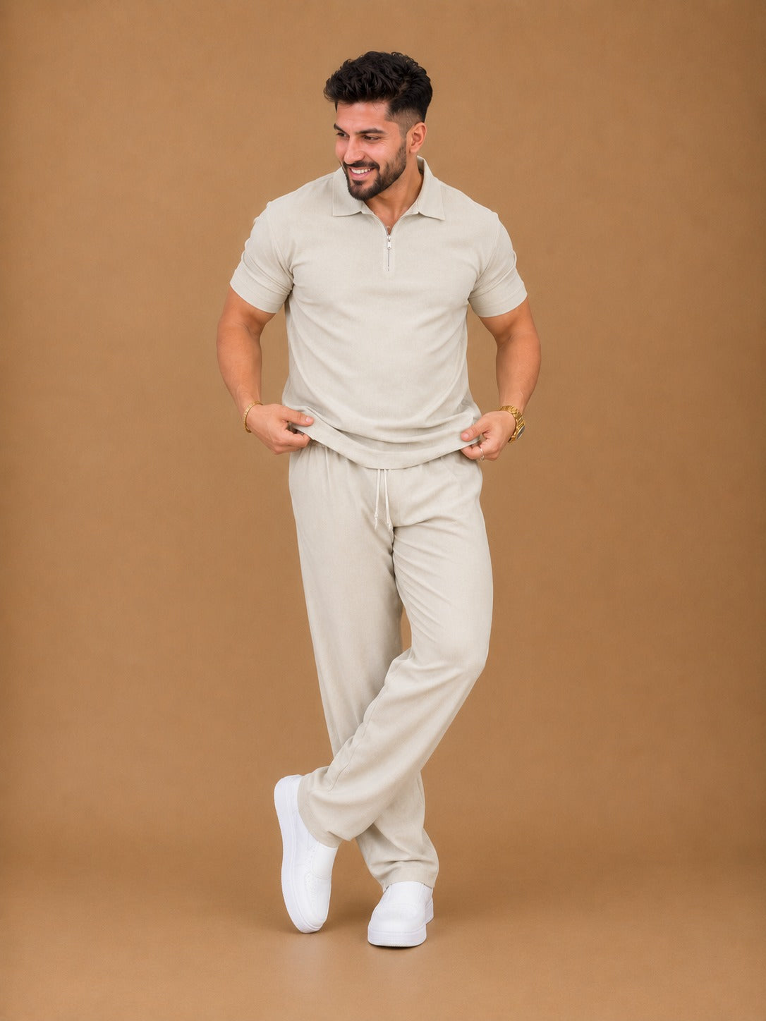 LI-160 | Aero Luxe Zip Collar Co-Ord Set