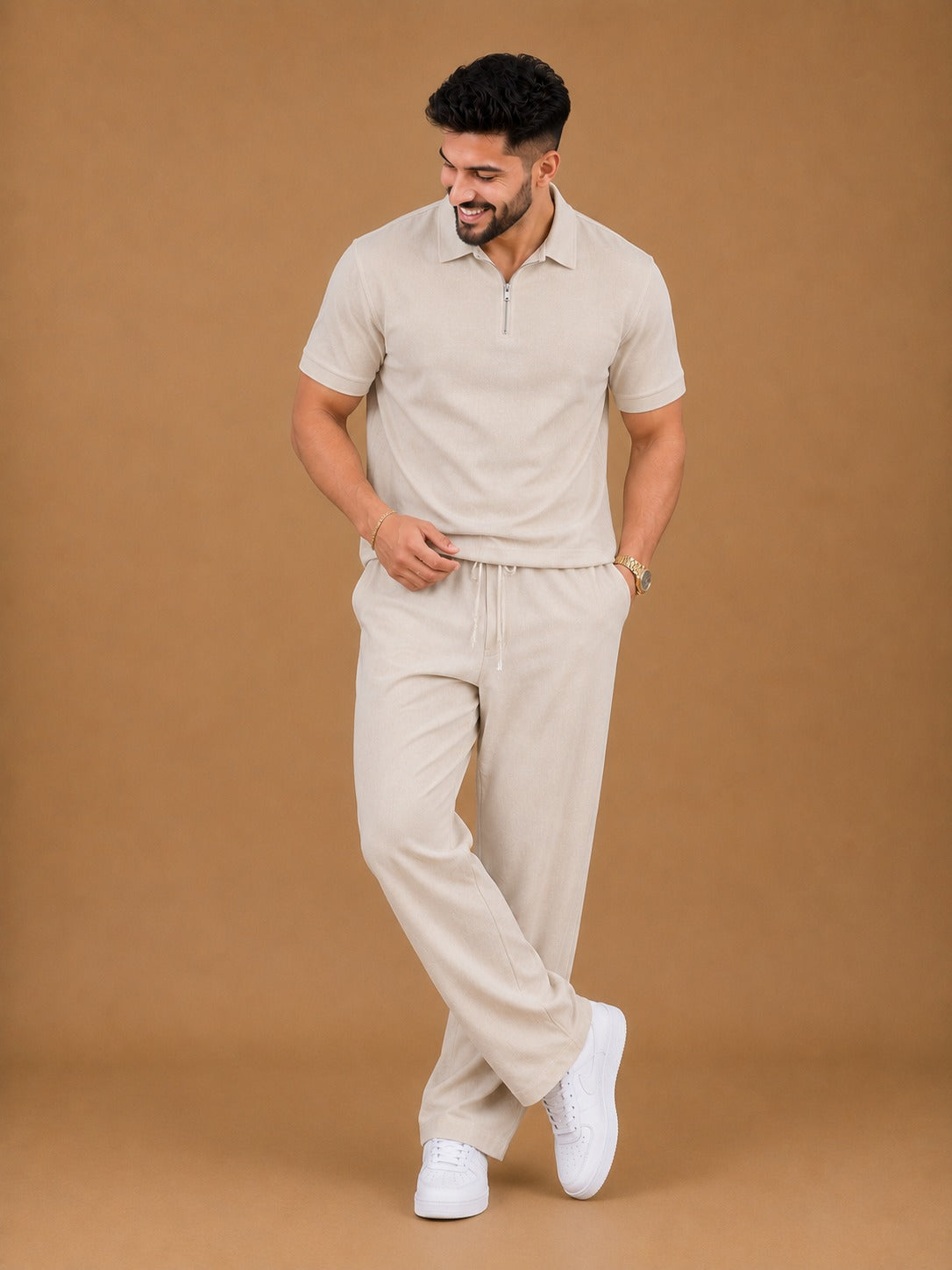 LI-160 | Aero Luxe Zip Collar Co-Ord Set
